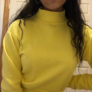 Yellow Turtleneck Sweater